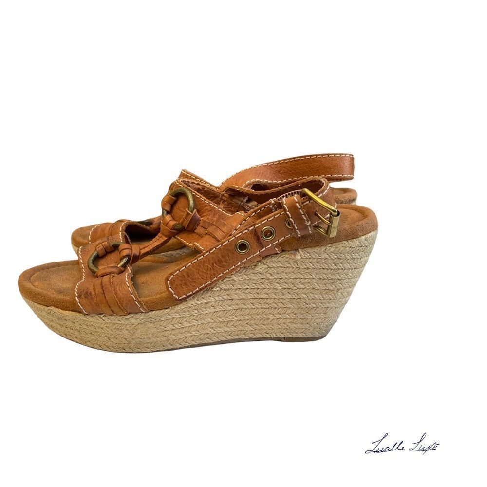 Festival fun: Lucky Brand leather platform sandals